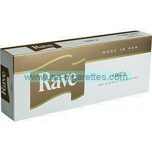 Rave Gold 100's cigarettes